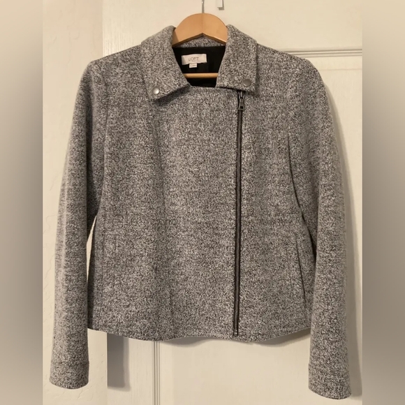 Loft Textured Knit Moto Jacket - Picture 3 of 4